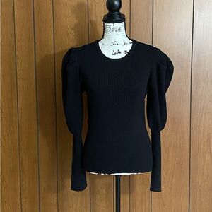 Jonathan Simkhai Mila Puff-Sleeve Sweater size L